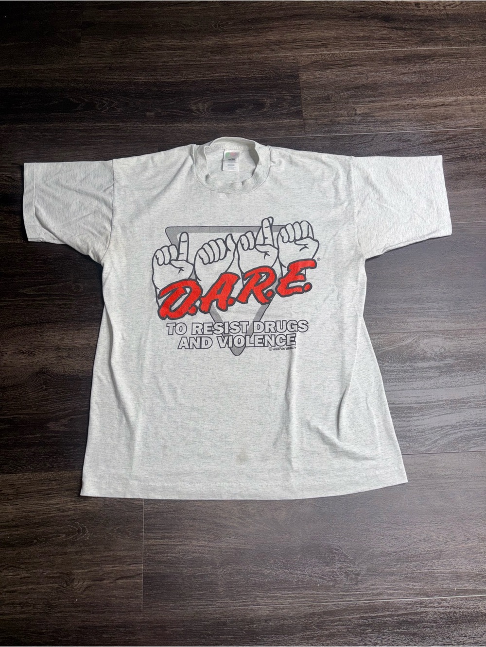 VTG 1995 D.A.R.E to Resist Drugs & Violence Sign Language T